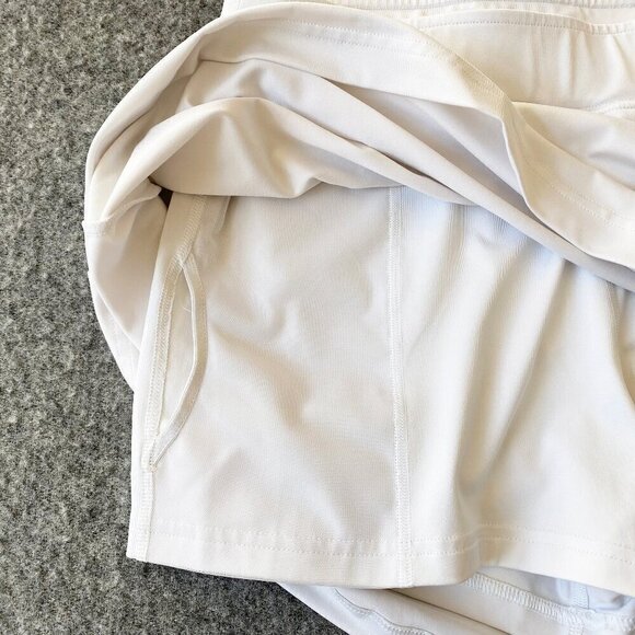 Slazenger Womens White Tennis Pickleball 14" Skort Size L Built-in Shorts Pocket - Picture 5 of 11